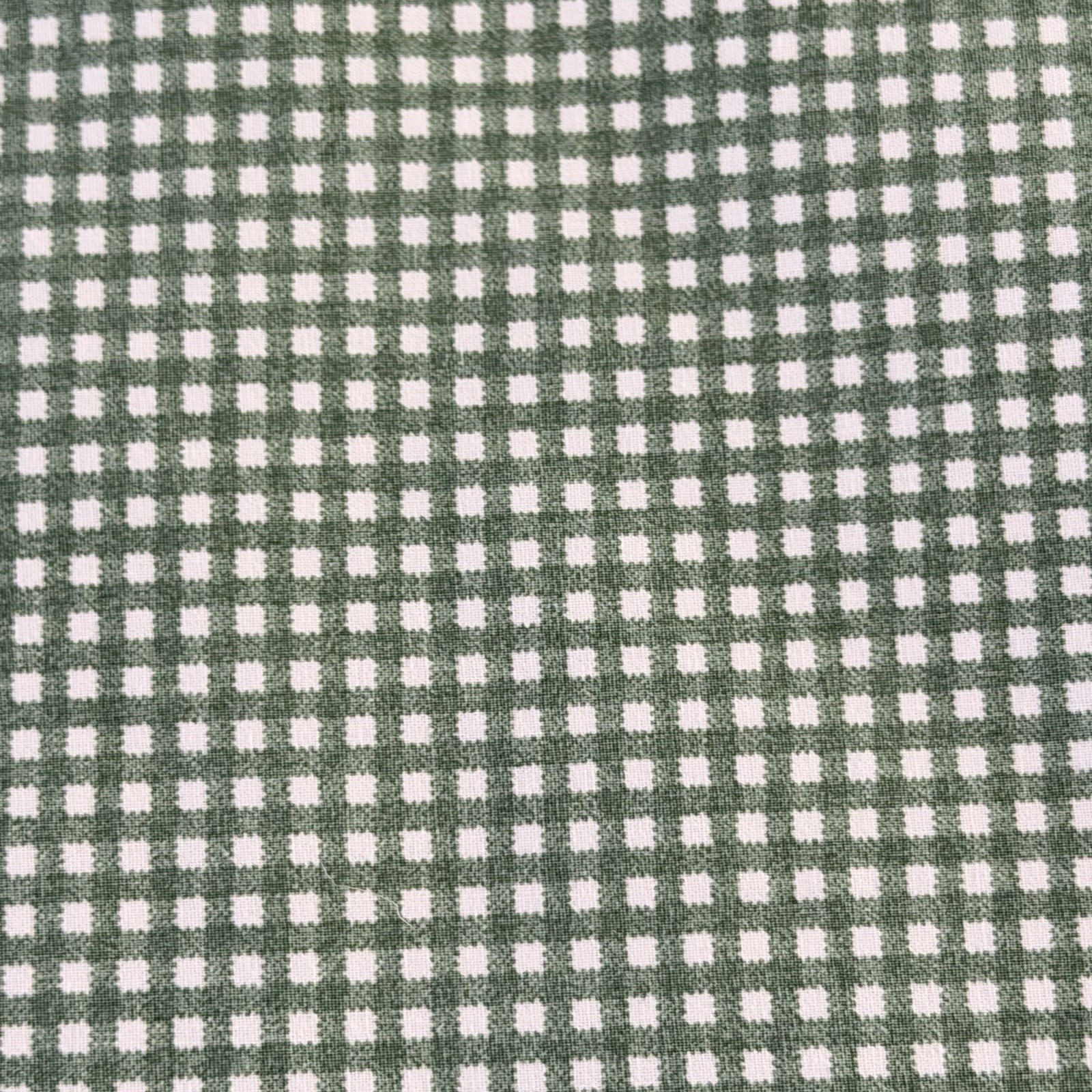 Vintage Ralph Lauren Bed Sheet Flat Twin Green White Gingham Cotton USA Spotless gallery