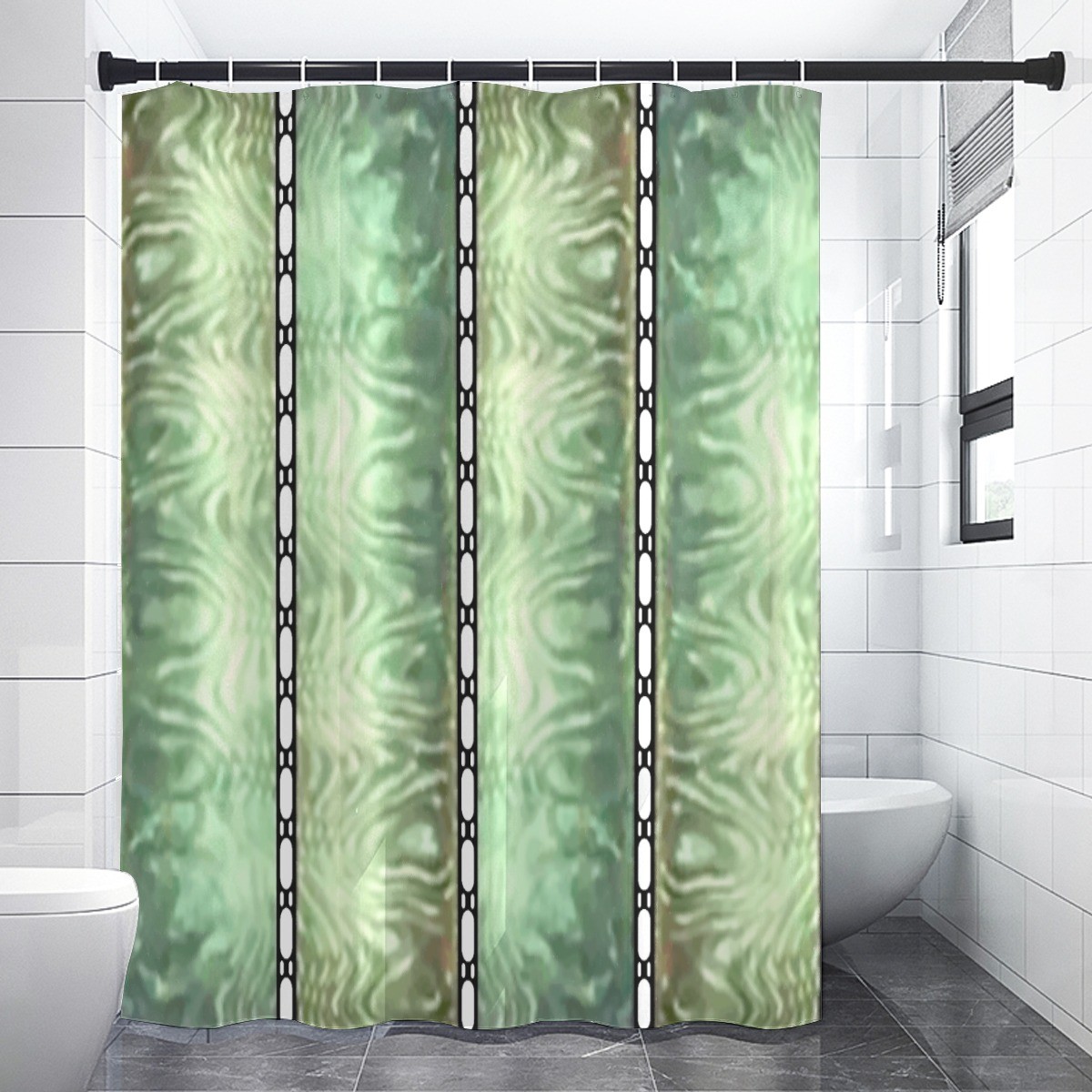 TOS Transporter Room Shower Curtain Back Wall Prop Enterprise gallery