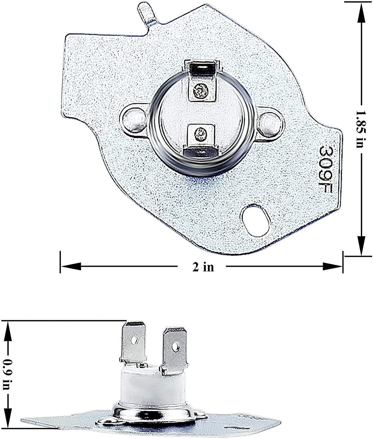 3977393 Thermal Fuse replacement for Whirlpool Kenmore Maytag dryers gallery