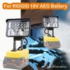 Super-Bright LED Work Light for Ridgid 18V Batteries 2800LM w/FAST CHARGE USB gallery