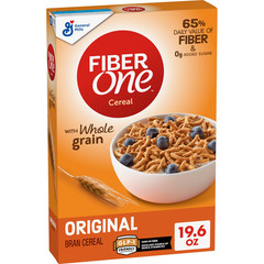 Fiber One Breakfast Cereal, Original Bran, 19.6 oz