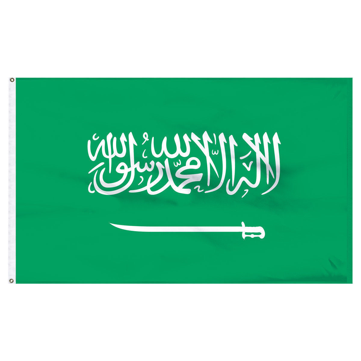 Saudi Arabia Saudi Arabian Flag 3x5 FT Printed 100D Polyester GROMMETS gallery