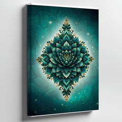 Create An Intricate Mandala Design Featuring A Wall Art Canvas Print Home Decor
