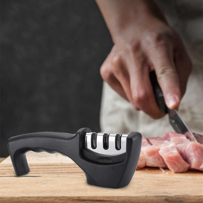 Knife Sharpener 3 Stage Professional System Polish Sharpening Kitchen Tool NEW gallery