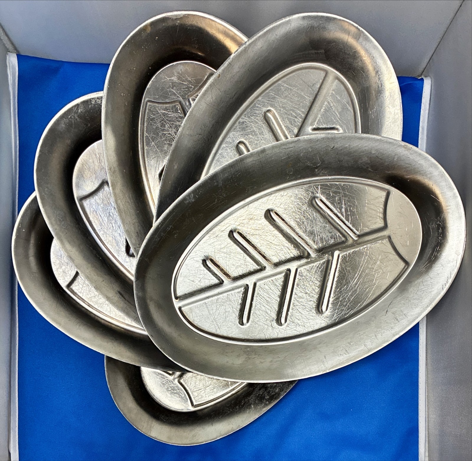 Stainless Steel Dinner tray insert Set of Six gallery