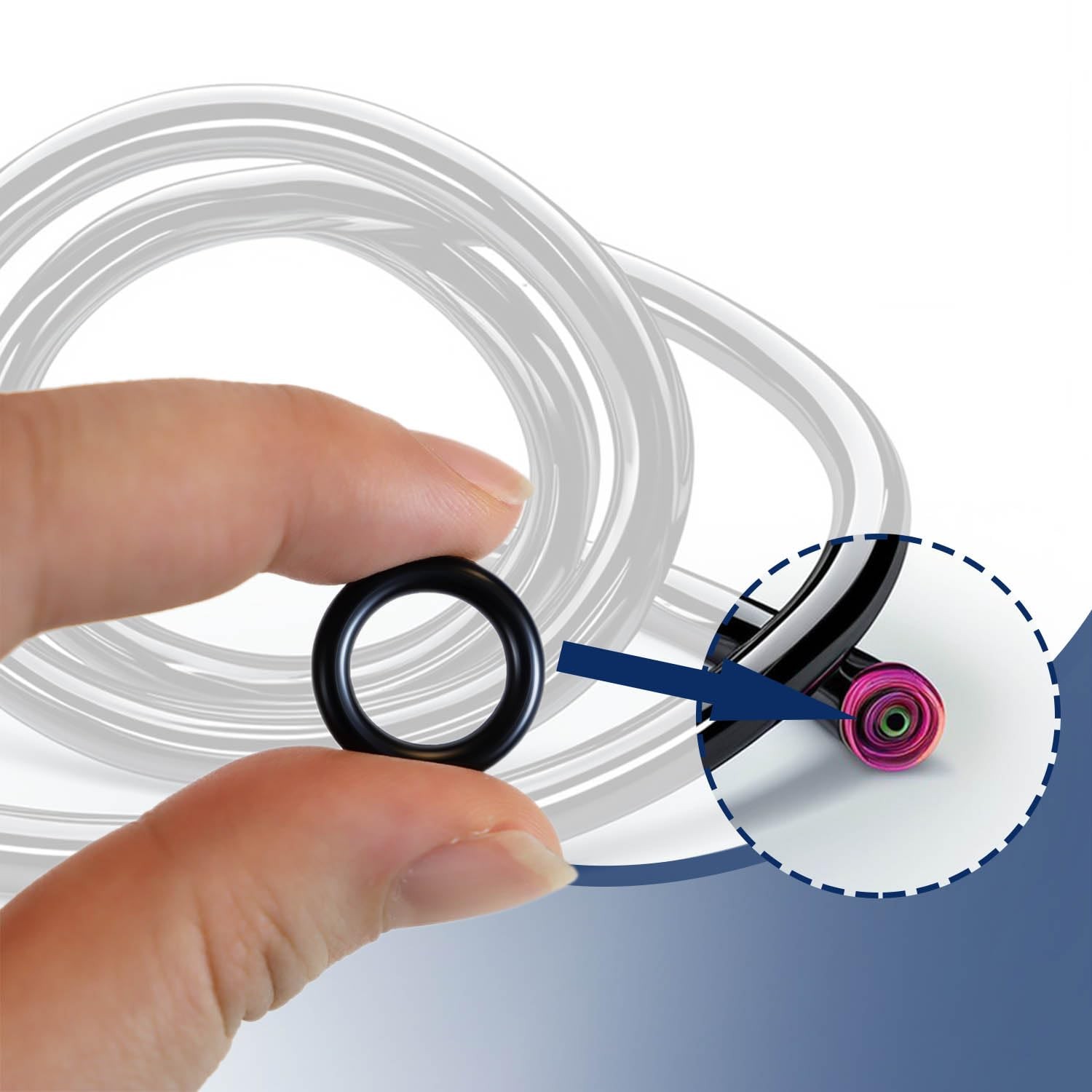 40 Pack Power Pressure Washer O-Rings for 1/4" & 3/8" Quick Couplers, Rubber gallery