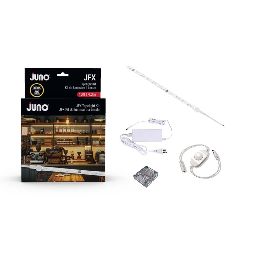 Juno JFX LED Tapelight Starter Kit, 16 Foot Neutral White LED Strip Light, Under gallery