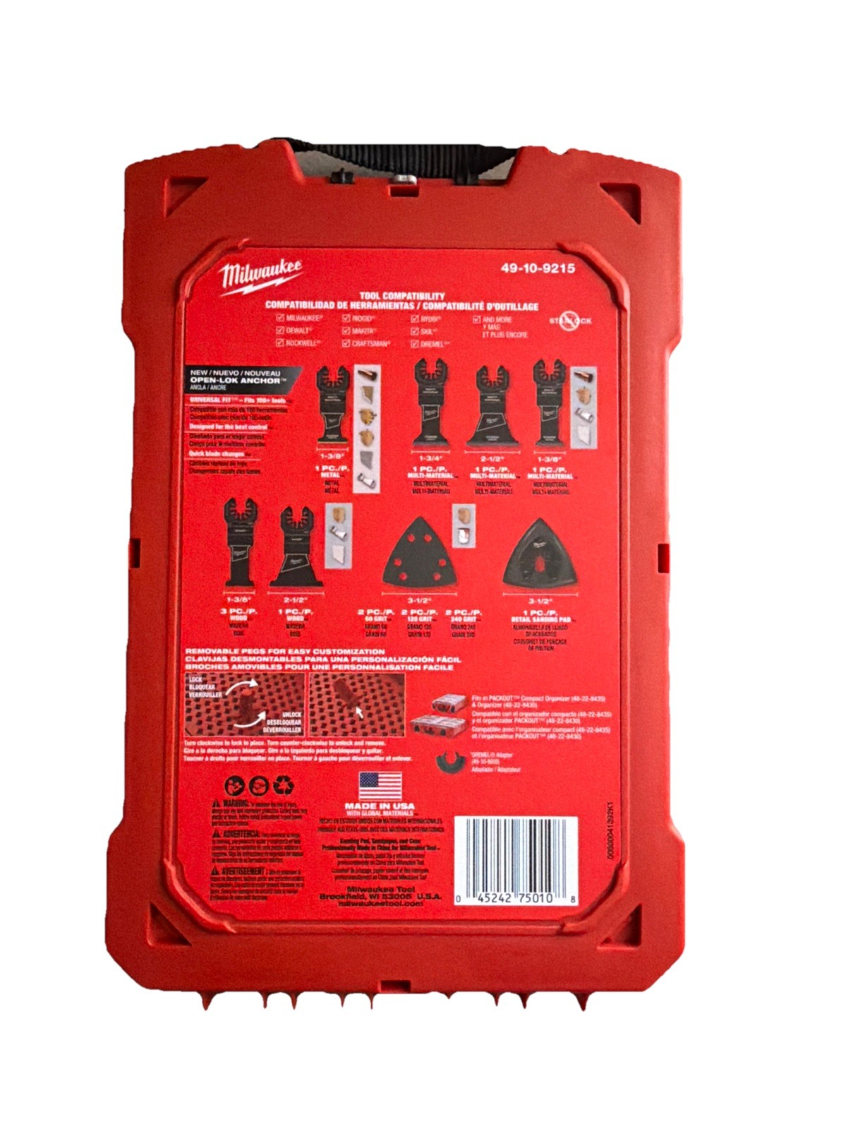 Milwaukee - 49-10-9215 - Multi-Tool Oscillating Blade Set 15 Pc gallery