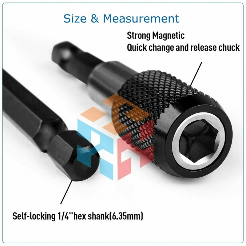 9Pcs Socket Adapter Drill Bits Set Hex Impact Driver Tools 1/4" 3/8" 1/2" Shank gallery