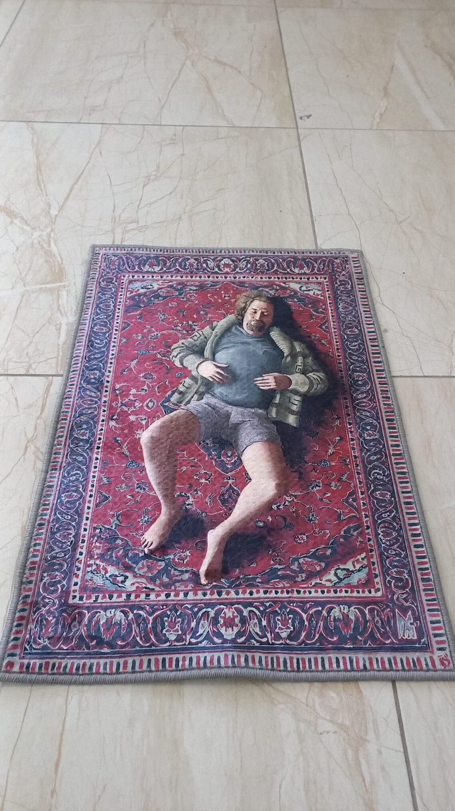 Dude Rug, Big Lebowski Rug, Lebowski Fan Rug, 3D look Dude Rug gallery