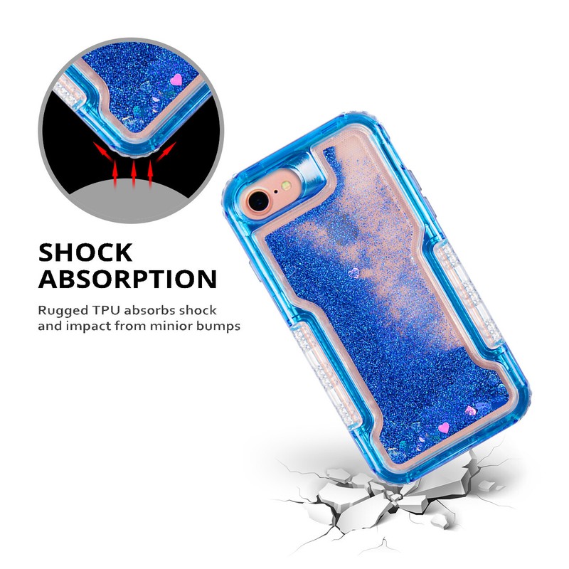 Heart Liquid Glitter Quicksand Glitter Liquid Case iPhone Se 2022/ iPhone 7/8 gallery