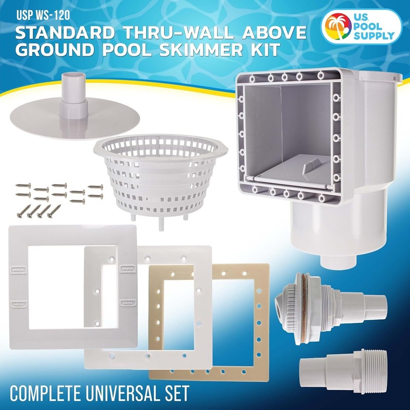 Complete Replacement Pool Skimmer Kit for Above Ground Pools - Heavy-Duty Design gallery