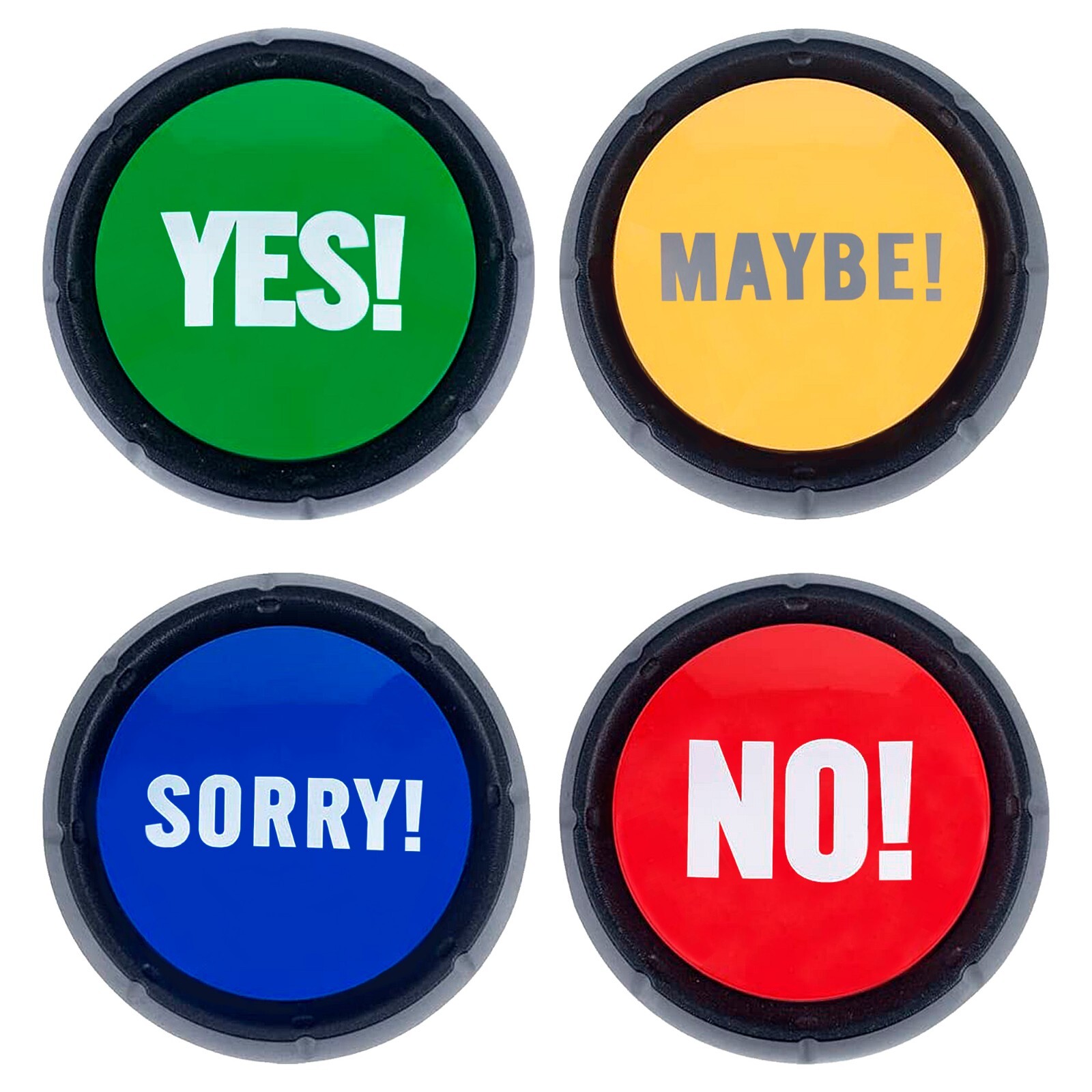 Yes No Button & Maybe Sorry Button, Yes No Button with sound, Answer Buzzers gallery