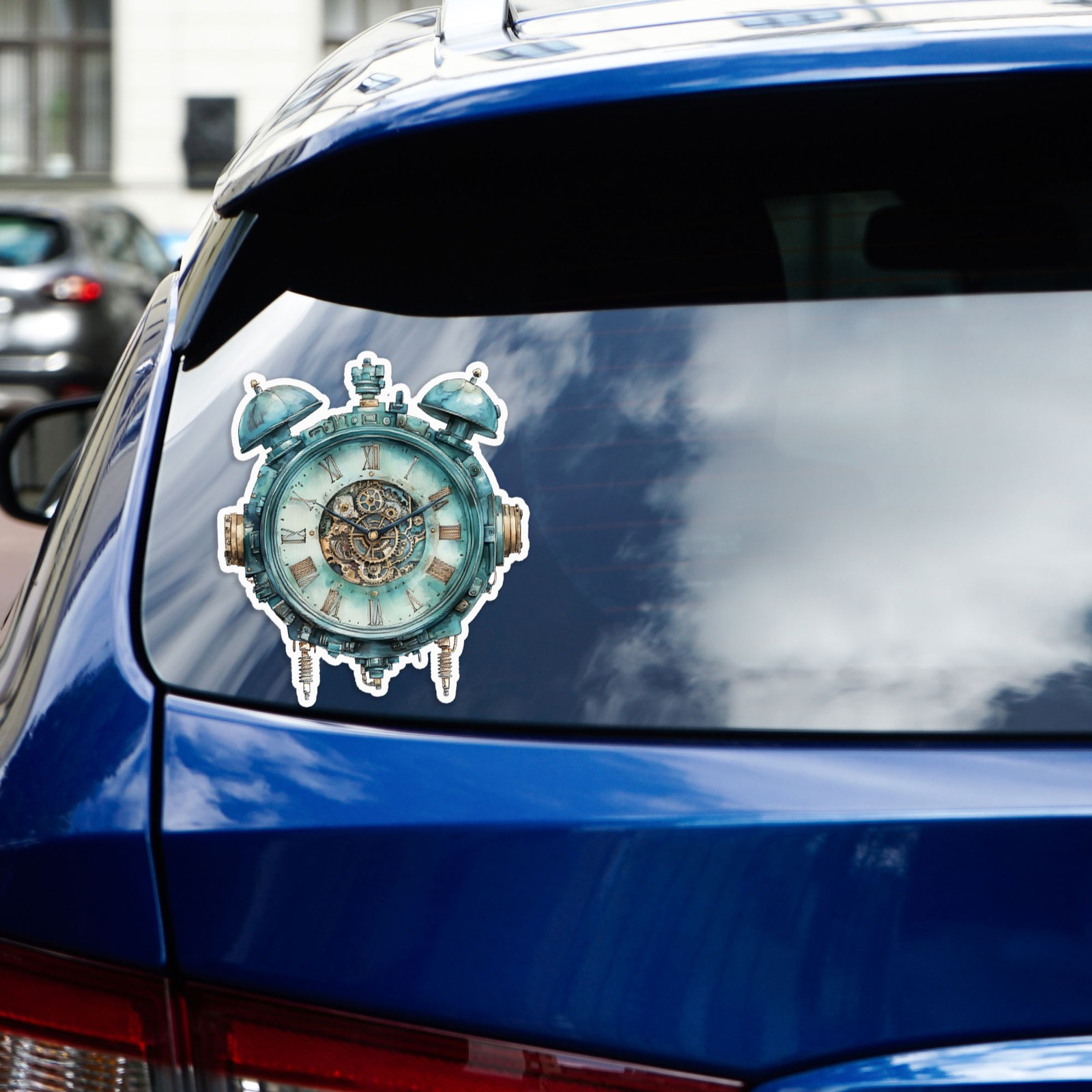 Steampunk Alarm Clock - Vinyl Decal Sticker - Car Window Laptop - #1168 gallery