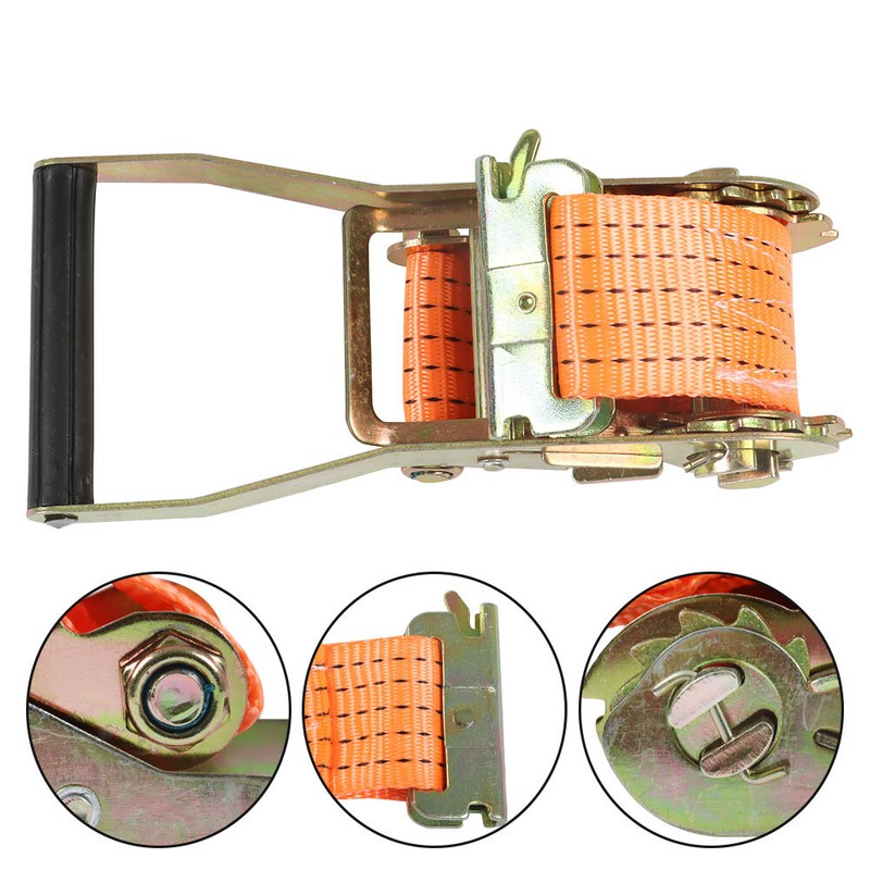 8 Pack 2" x 15' E-Track Ratchet Tie Down Strap 4000 lbs Breaking Strength Strap gallery