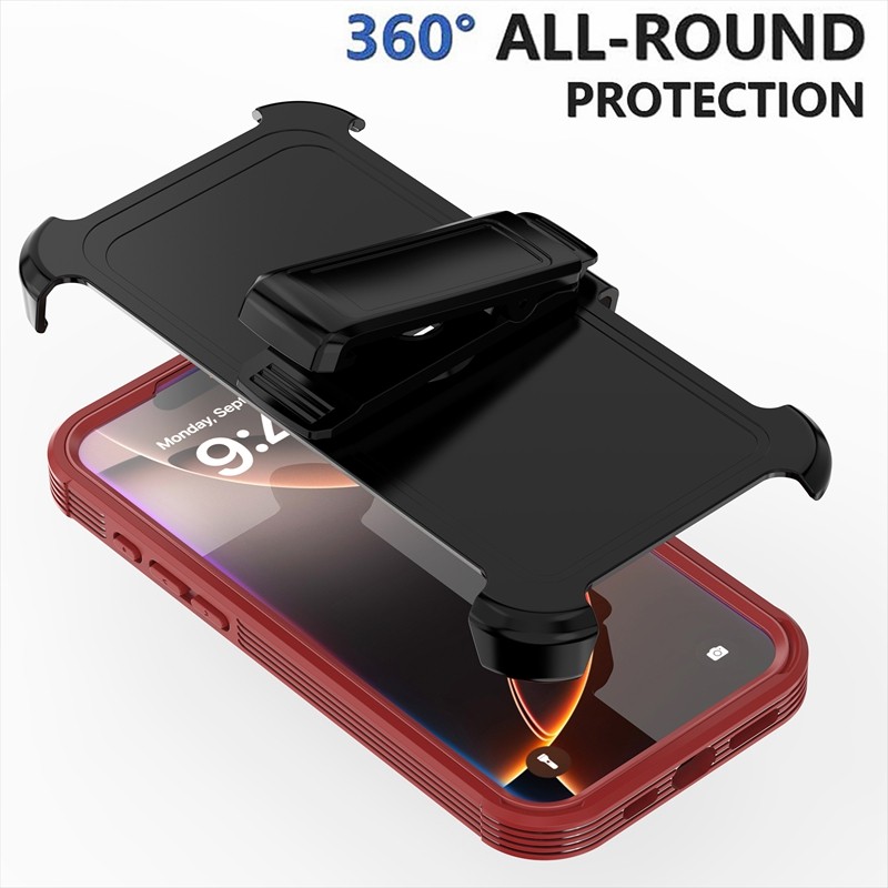 For iPhone 17 Pro Max 16 15 14 13 12 Heavy Duty Mag Safe Case Belt Clip Defender gallery