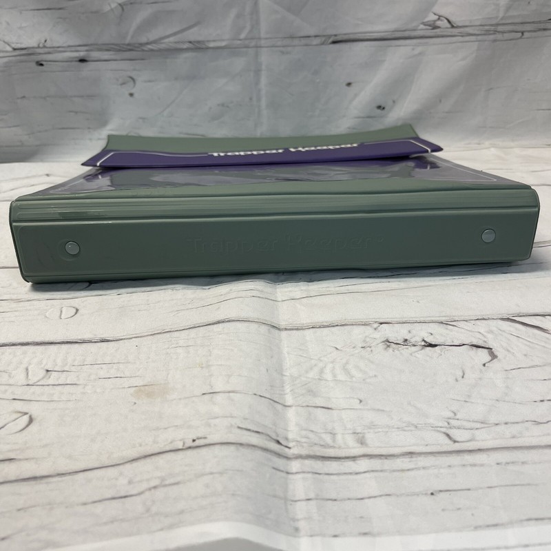 Mead Trapper Keeper Notebook Purple Gray Metal 3 Ring Binder Vtg 80’s 90’s Y2K gallery