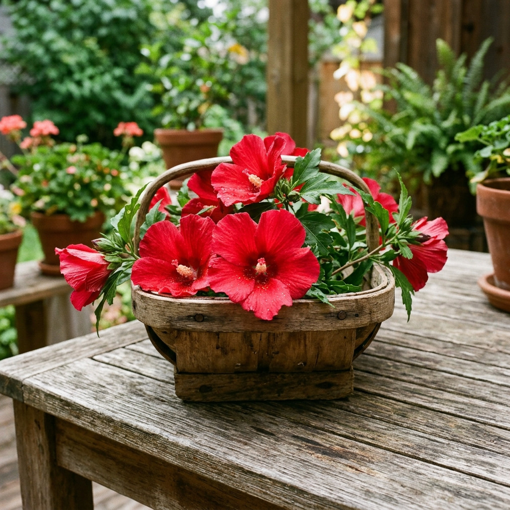 50 Red Hibiscus Seeds for Planting - Premium Heirloom Red Hibiscus Flower Seeds gallery