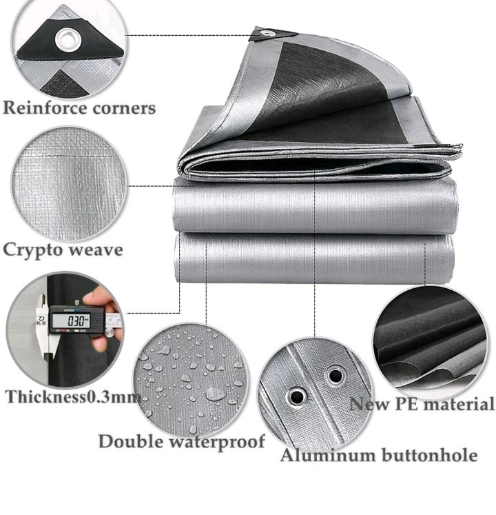 24 ft. x 24 ft. Silver Heavy Duty Tarp gallery