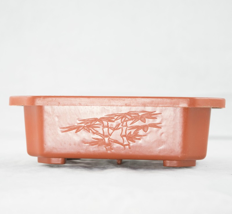 24 Rectangular Plastic Bonsai Training Pot, Succulent Planter - 6.25"x 4.5"x 2" gallery