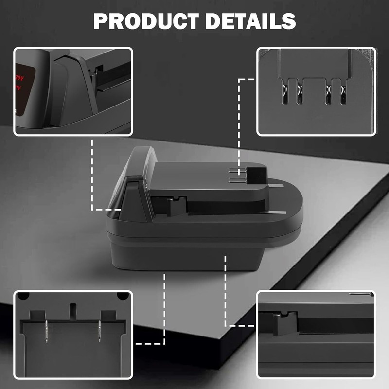 Battery Adapter for Craftsman 20V Converter to for Milwaukee 18V Power Tools gallery