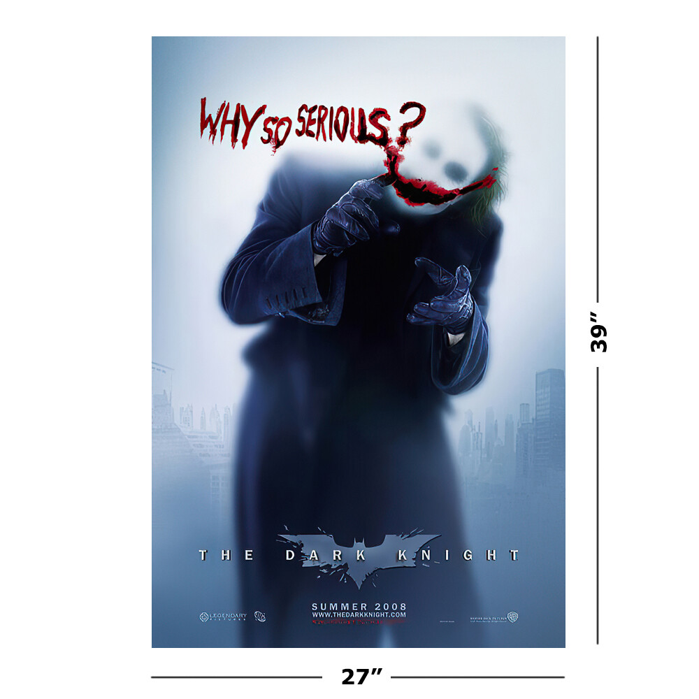 The Dark Knight - Movie Poster / Print (Joker: Why So Serious?) (27" X 39") gallery