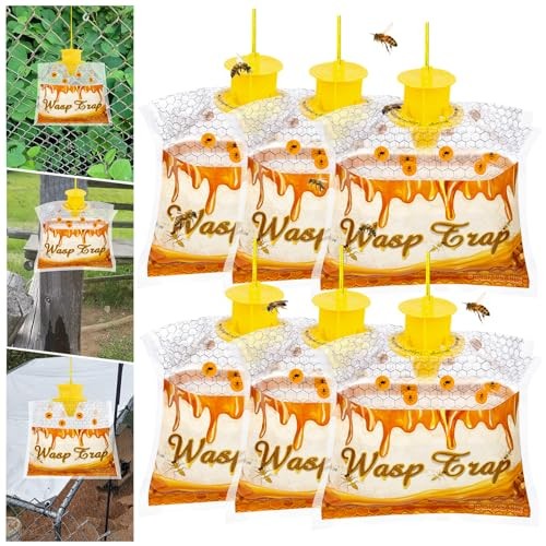 6 Pack Disposable Wasp Traps Outdoor Hanging Carpenter Bee Traps for 6 Pack-C2 gallery