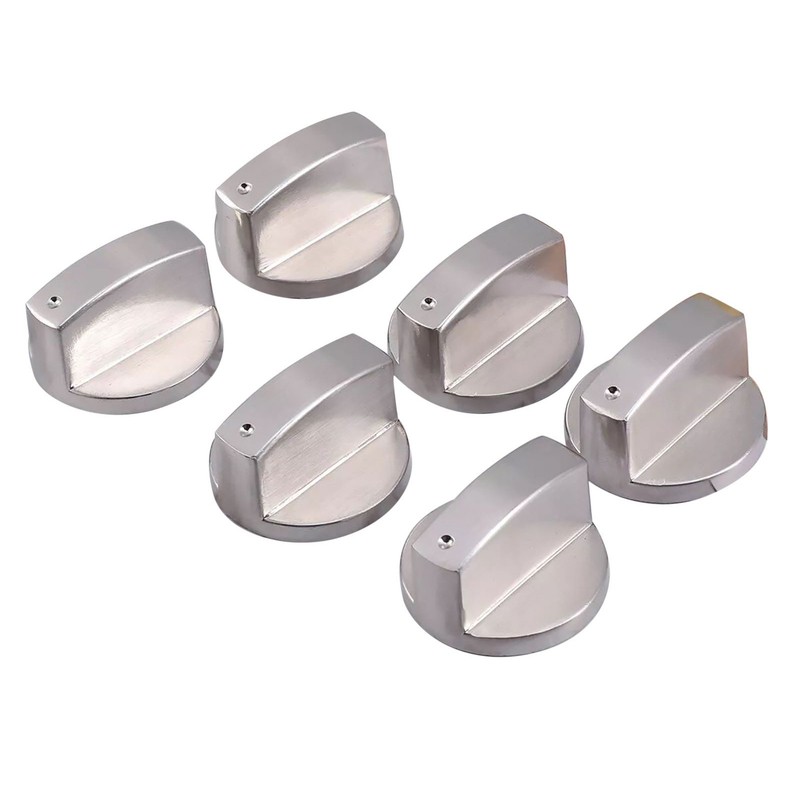New 6pcs Gas Stove Knobs Cooker Oven Kitchen Control Metal Replace gallery