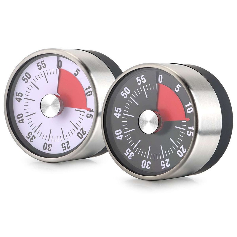 Mechanical Kitchen Timer 60min Countdown Cooking Reminder Visual Magnetic Alarm gallery