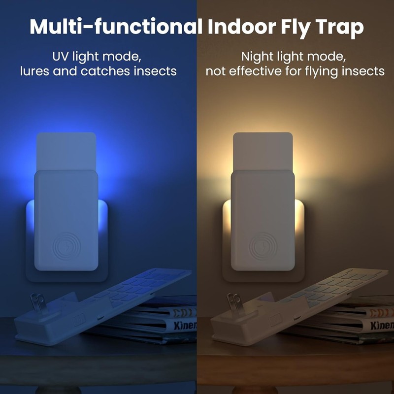 Flying Insect Trap, Fly Trap + Refill Cartridge Pack(1 Device + 5 Refills) gallery