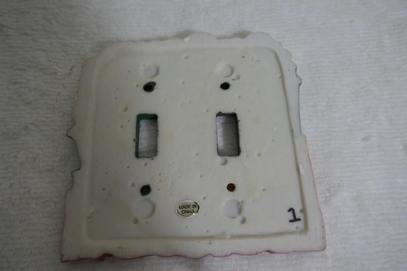 Vintage Resin Light Switch Covers Double Birds And Bird Houses Robin Fence gallery