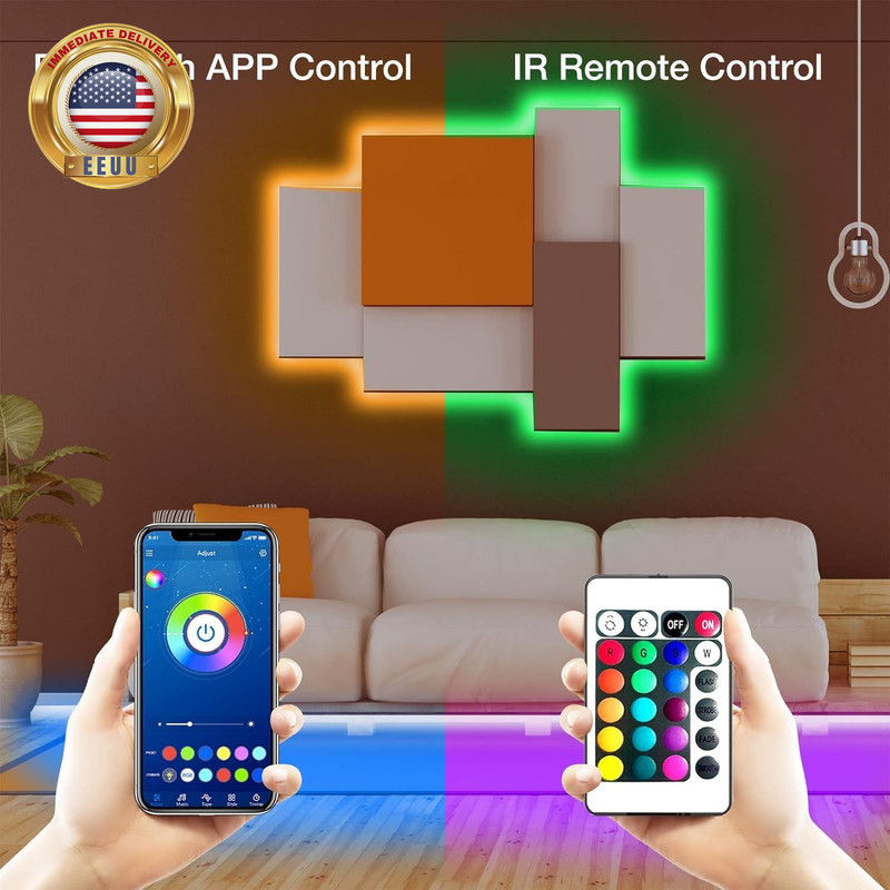 Bluetooth Led Strip Lights 100Ft (2 Rolls of 50Ft), RGB Color Changing LED Light gallery