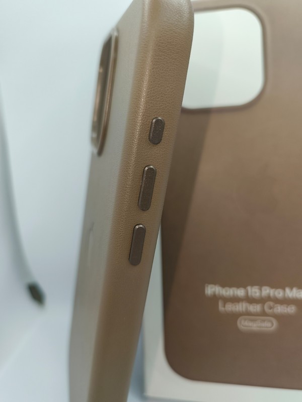 Magsafe PU Leather iPhone Case for Apple iPhone 15 & 16 series in Taupe Brown gallery
