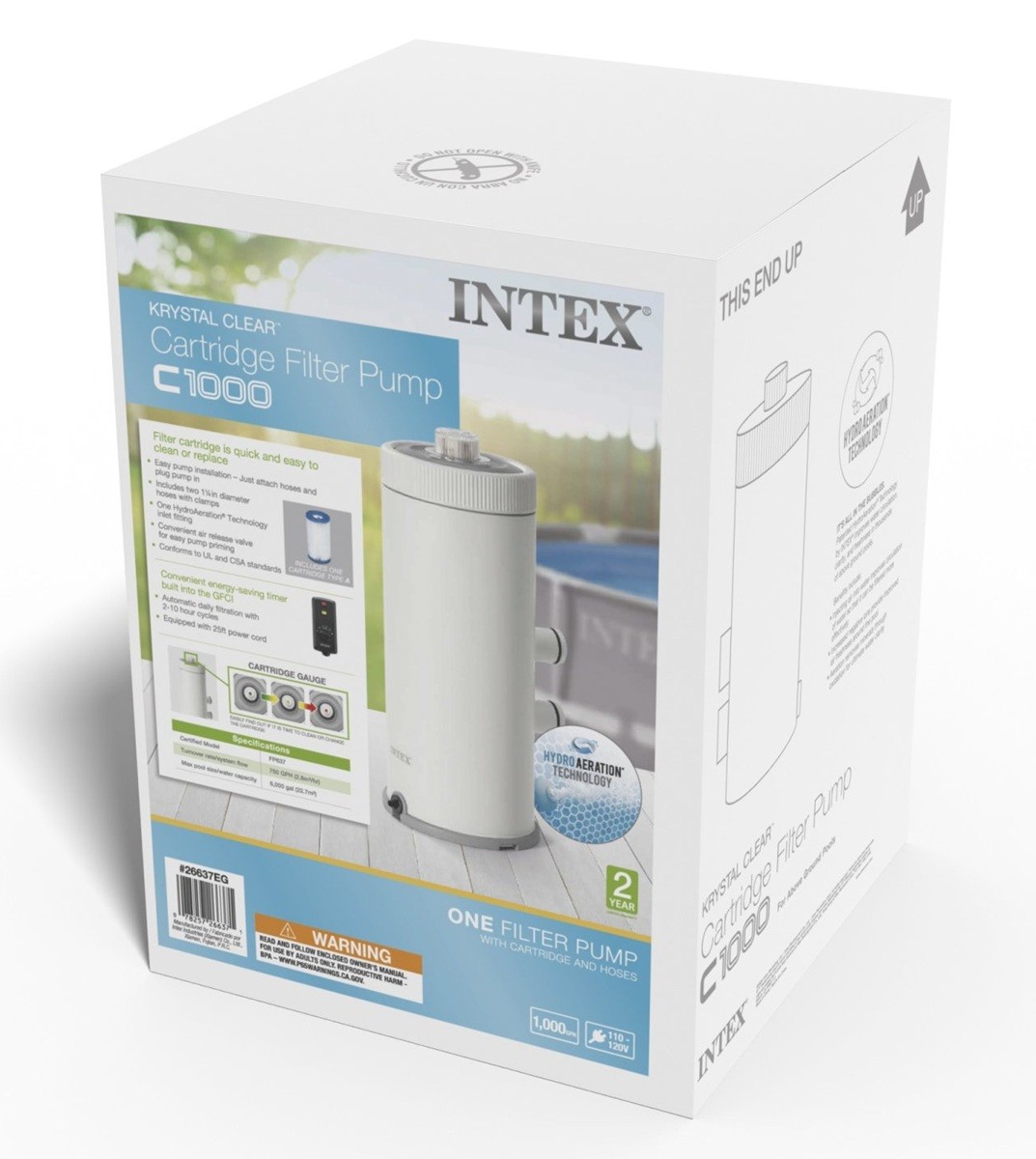 Intex C1000 Cartridge Filter Pump with GFCI for Above Ground Swimming Pools gallery