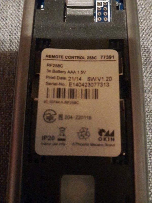 Serta Remote Control RF258C Massage Bed Pre-Owned Works gallery