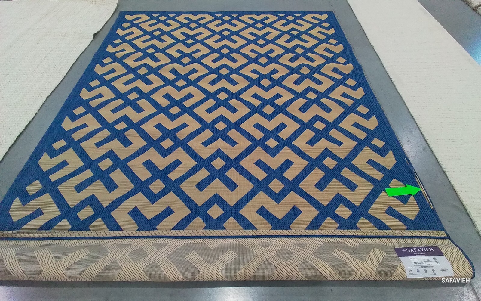 BEIGE / BLUE 6'-7" x 9'-6" Damaged Rug, Reduced Price 1172771208 CY6915-243-6 gallery