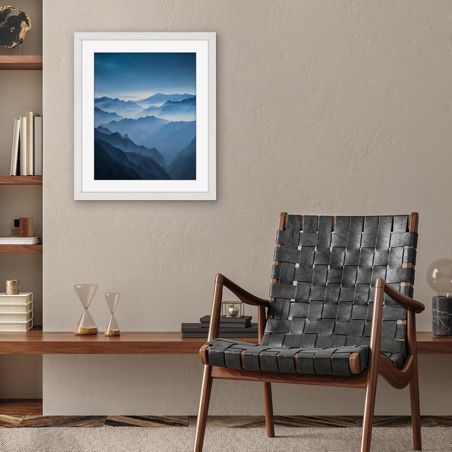 Americanflat 20x24 Poster Frame - White Engineered Wood with Polished Plexiglass gallery