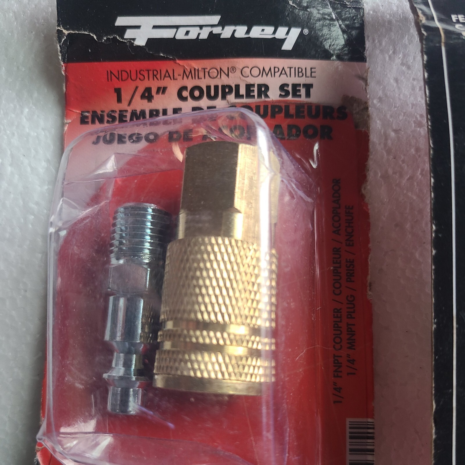 (2 Pack) FORNEY #75305, 1/4" COUPLER, Dented packages gallery