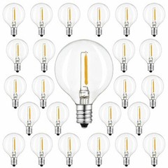 Clear G40 Globe LED Bulbs Dimmable for Outdoor String Light Bulbs Replacement
