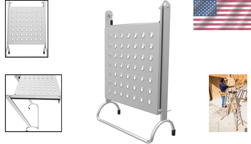 Lightweight Aluminum Work Platform for Ladders - Secure 375 lbs Capacity gallery