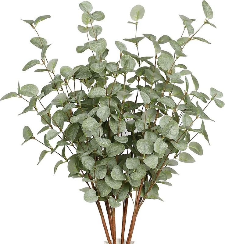 Home Party Wedding Decor Eucalyptus Leaf Spray - 12 Pcs gallery