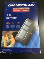 Chamberlain 953EV-P2 3 Button Garage Door Remote Black New 3433