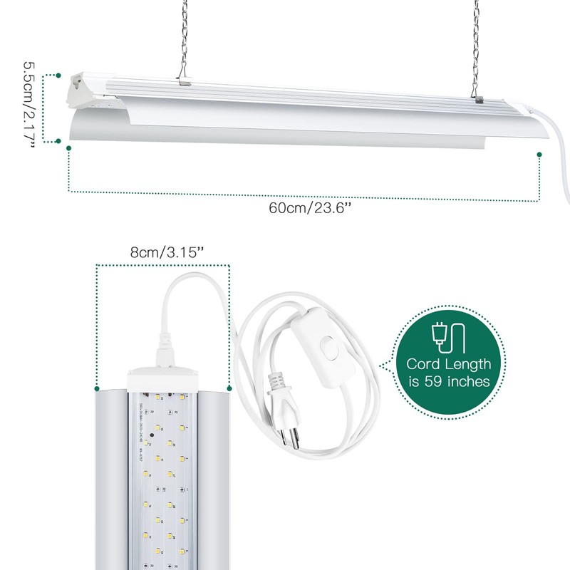 LED Grow Light Strips 2FT Full Spectrum 80W (2 Pack) for Indoor Plants gallery