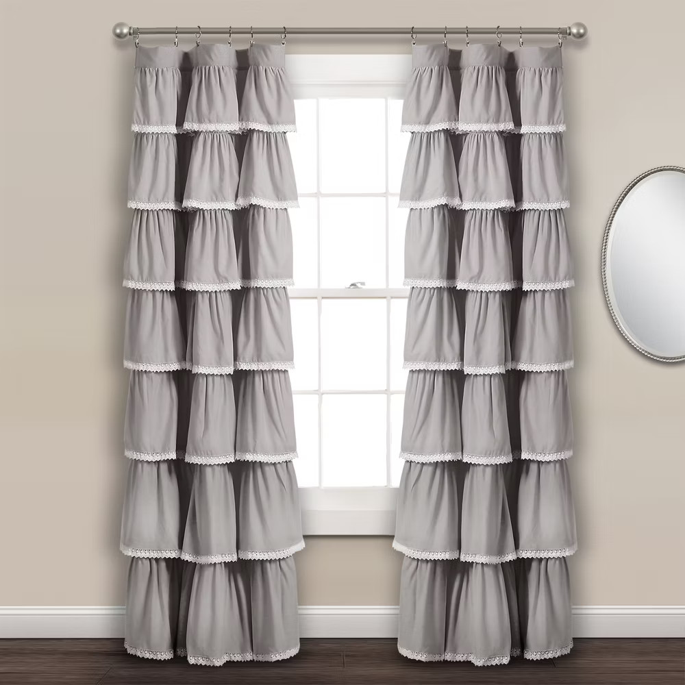 Ruffle Window Kids' Curtain Panel - Lush Décor gallery