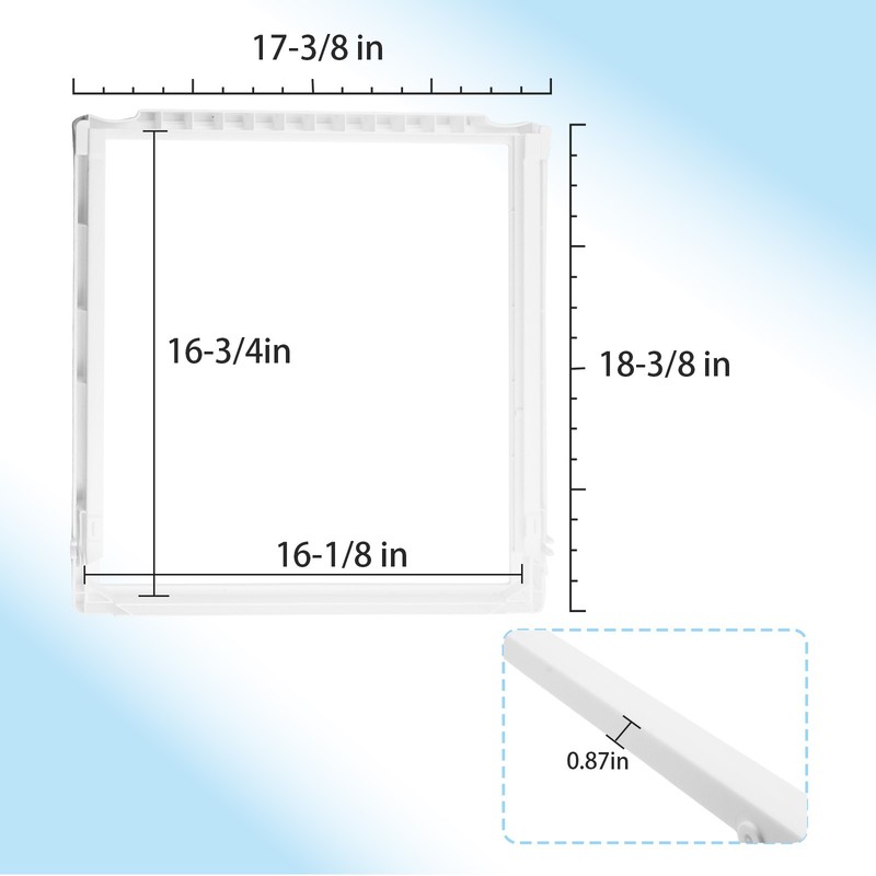 Refrigerator Shelf Frame Without Glass 241969501 for Frigidaire PS2363832 (Top) gallery