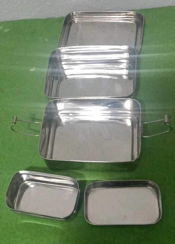Ecolunchbox Three In One Stainless Steel 4" X 5 3/4' Compact gallery