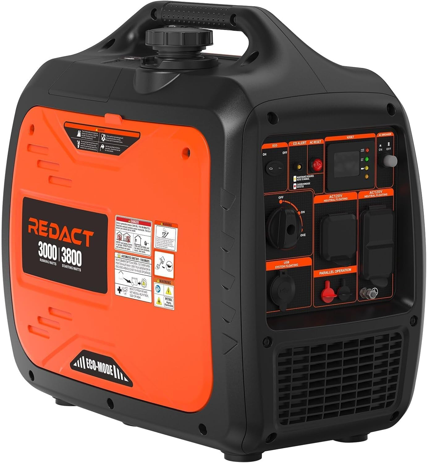 3800W Lightweight Portable Inverter Generator with Clean Power for Home, Camping gallery