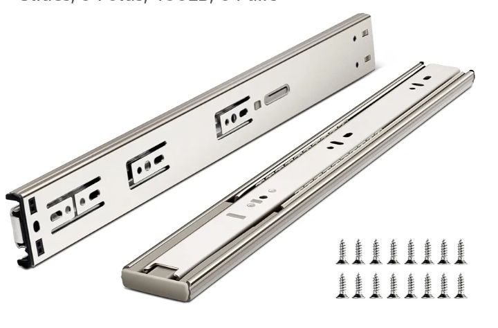 14 Inch Drawer Slides, Plusmart Soft Close Drawer Slide Glides Ball 6pack NEW gallery