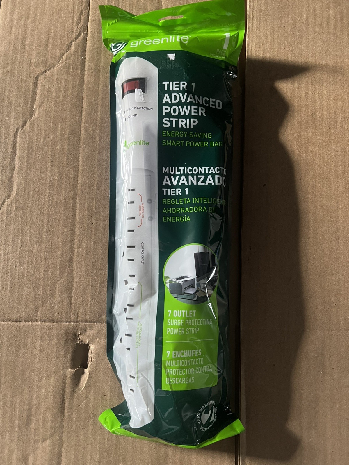 12x Greenlite Power Strips Tier 1 Advanced 7 Outlet Surge Protectors gallery