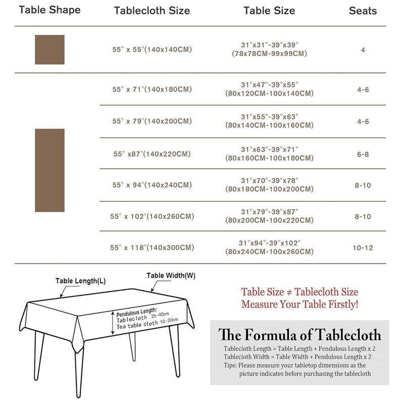 Rectangle Cotton Linen Checkered Tablecloth, Waterproof Wrinkle Free Heavywei... gallery